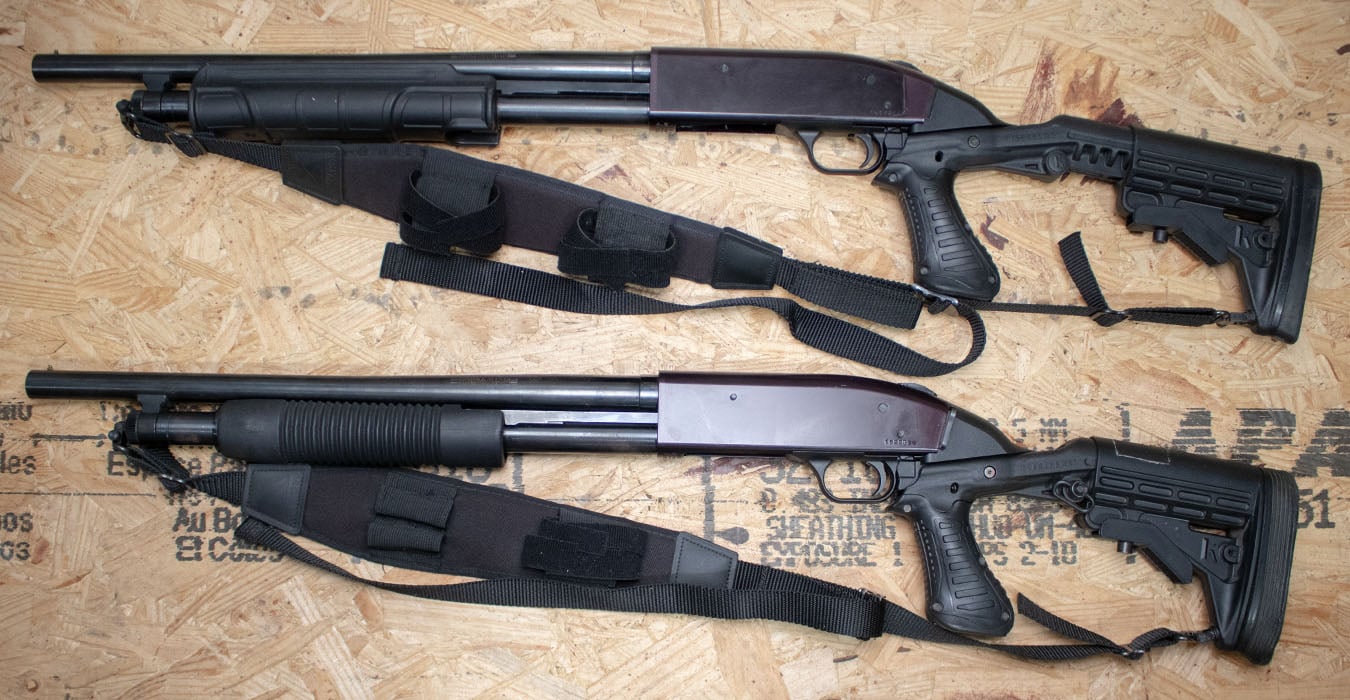 MOSSBERG 500 12 Gauge Police Trade-In Shotgun with Pistol Grip and Telescoping Stock